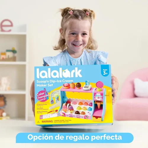 Vista 9 de lalalark Juguete para hacer helados, haz tu propio juego de helado, juego de juguetes de comida para jugar, juguete de cocina para niños, regalos