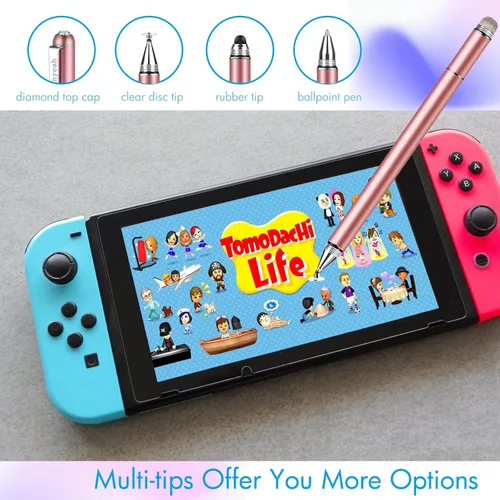 Vista 3 de Penyeah Lápiz capacitivo para Switch 2 DS Lite, múltiples puntas capacitivas para pantalla táctil, iPhone, teléfonos Android, tabletas, Chromebook