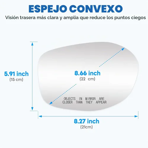 Vista 3 de Espejo calefactable del lado derecho del pasajero para Honda Odyssey 2014 2015 2016 2017 Reemplazo para 76203-TK8-A51 76203-TK8-A41