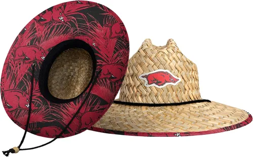 Vista 72 de FOCO - Sombrero de paja con logotipo de equipo universitario de NCAA y estampado floral para hombre