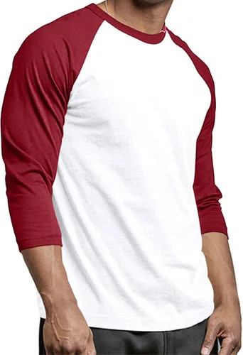 Vista 2 de Camiseta de béisbol raglán para hombre - Camisetas casuales