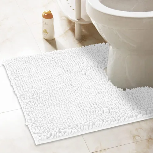 Vista 33 de Tapetes de baño pequeños de felpilla de 22 x 14 pulgadas, tapetes de baño absorbentes de felpa, de secado rápido, suaves y lavables a máquina