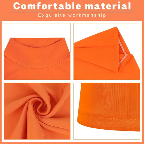 Vista 3 de MSISILY Disfraz de Velma para adulto, disfraz de Halloween para adultos, disfraz de cosplay para mujer, conjunto de falda clásica