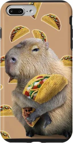 Vista 12 de Capybara Capybaras Eating Taco - Carcasa para iPhone 17