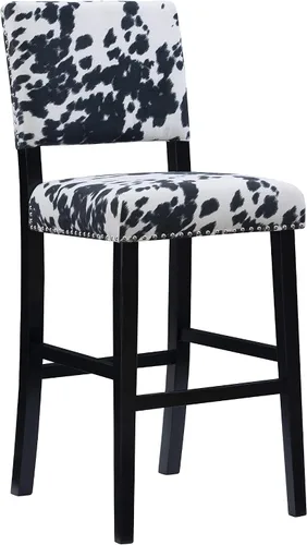Vista 20 de Linon Udder Madness Corey Taburete de Bar, 48,3 cm de ancho x 56,5 cm de profundidad x 98,4 cm de altura, Mancha Manhattan