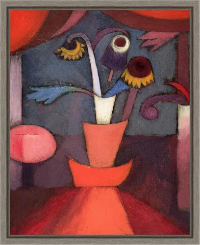Vista 7 de Amanti Art Lienzo enmarcado para pared, 28 x 23 pulgadas, flor de otoño de 1922 por Paul Klee, lienzo enmarcado para pared, obras de arte