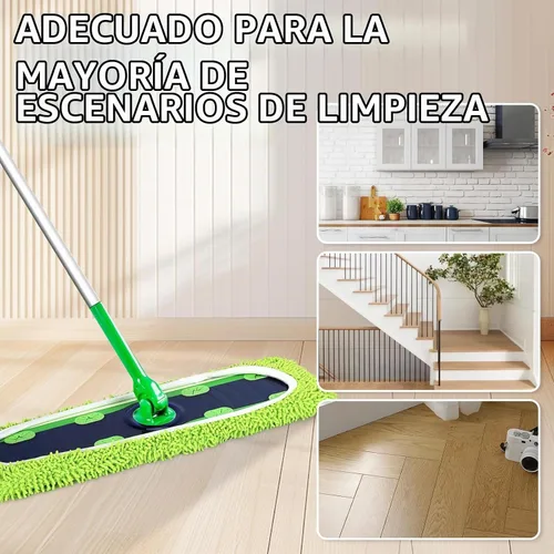 Vista 4 de Paquete de 4 almohadillas de felpilla reutilizables para trapeador