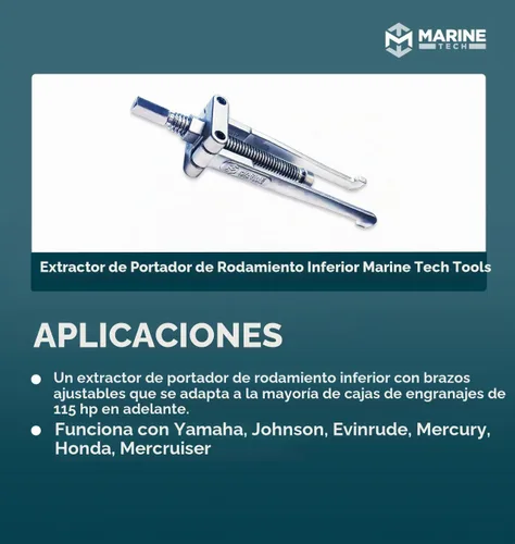 Vista 3 de Marine Tech Tools Extractor de portador de cojinete inferior AMT0017