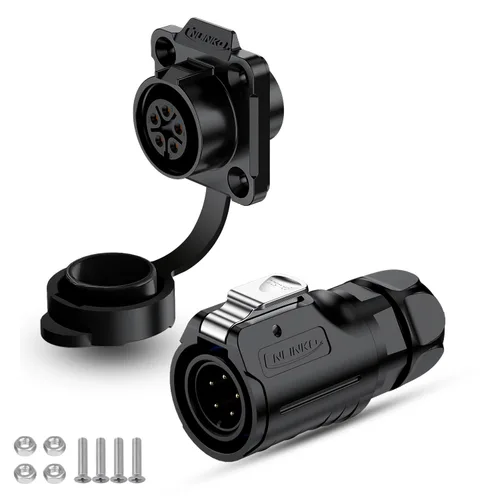 Vista 14 de CNLINKO Conector Circular de Panel IP68 M16 de Plástico de 3 Pines Macho y Hembra Eléctrico Impermeable Arnés de Cables Automático Soldadura