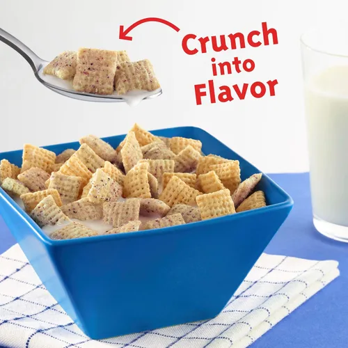 Vista 5 de Cereal de Arándanos Chex, Cereal para el desayuno sin gluten, hecho con grano integral, 12 onzas