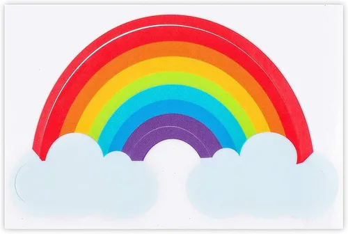 Vista 6 de Blue Panda Calcomanías de vinilo arcoíris – 3.5 x 2 pulgadas, paquete de 36 unidades, impermeables, calcomanías de arco iris para despegar y pegar