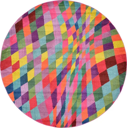 Vista 14 de Unique Loom Estrella Collection - Alfombra geométrica, abstracta, colorida, moderna, ecléctica, 3 pies 3 pulgadas x 5 pies 3 pulgadas, multicolor