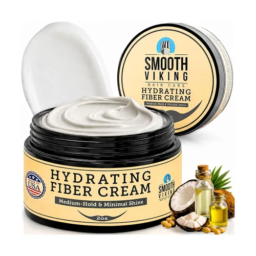 Vista 13 de Smooth Viking Arcilla de peinado para hombre, crema moldeadora con acabado mate, producto para peinados texturizados, gruesos y modernos, sin
