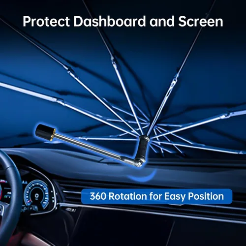 Vista 5 de Sombrilla Parasol para Parabrisas para Mazda 3 2014-2026, Parasol Plegable para Coche para Ventana Delantera, Visera Protectora Solar Altamente