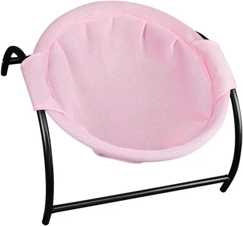 Vista 10 de Cat Hammock Bed for Pets Breathable Elevated Nest Sturdy Frame Removable Washable Design for Use for Cats Dogs Grey