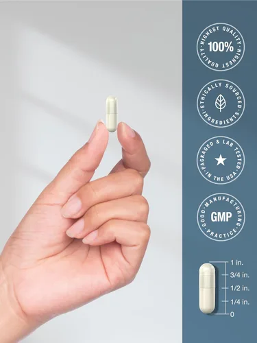 Vista 7 de Horbäach Bisglicinato de magnesio 120 cápsulas 750 mg Suplemento sin OMG y sin gluten Suplemento sin OMG y sin gluten