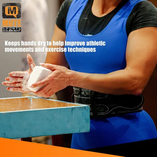 Vista 3 de MUTE Tiza de gimnasio atlético – Aumenta la fuerza de agarre – para bouldering, escalada en roca, gimnasia, fitness funcional, levantamiento