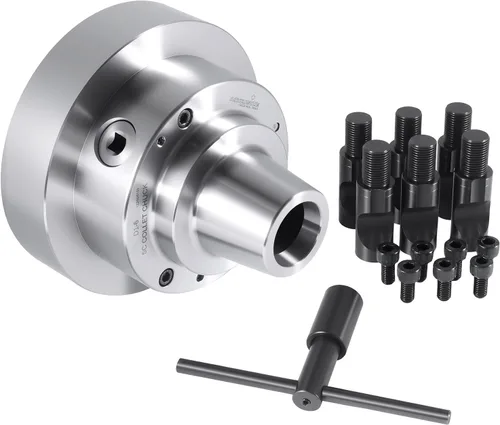 Vista 11 de Accusize Industrial Tools Portabrocas 5C de 5-1/2 '' con montaje integral de Camlock D1-5, perno de 3/4 pulgadas, 0269-0015 Soporte integral D1-5