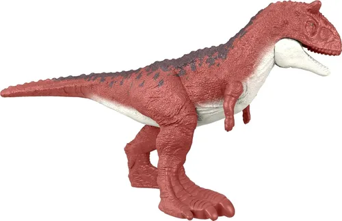 Vista 5 de Mattel Jurassic World Dominion Carnotaurus Clash Pack, 5 mini juguetes que incluyen 1 figura humana y 4 dinosaurios en paquete temático de camión
