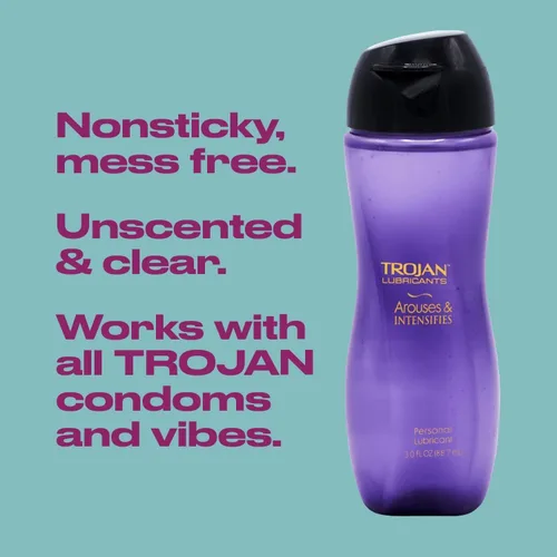 Vista 2 de Trojan Arouses & Intensifies Lubricant, 3 onzas, paquete de 8