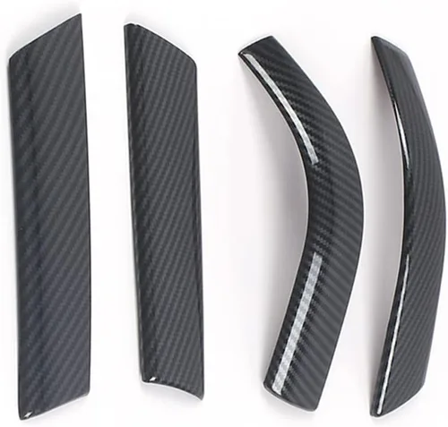 Vista 7 de Accesorios de coche para Ford Explorer 2020 2021 2022 2023 Cubierta de tira de espejo retrovisor exterior (estilo fibra de carbono) ABS 4 piezas