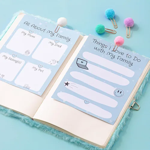 Vista 5 de HAPPY LOLLI Mint LolliME - Kit de diario de bricolaje para adolescentes y niñas de 8 a 14 años, regalo de cumpleaños, juego de diario con cerradura