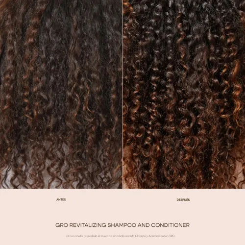 Vista 4 de VEGAMOUR GRO Acondicionador revitalizante Suaviza, fortalece y añade brillo al cabello fino Limpio, vegano, libre de crueldad, clínicamente