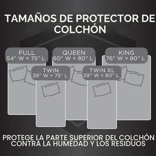 Vista 11 de Protect-A-Bed Essential - Protector de colchón tamaño individual, resistente a los ácaros, sin ruido y a los olores, 100% impermeable, lavable a