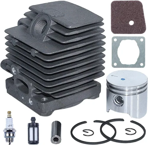 Vista 7 de Pistón de cilindro de 1.339 in para Stihl FS75 FS80 FS85 HT70 HS80 HS85 KA85 SP81 SP85 HT75, Cylionder, Kit de pistón, filtro de combustible, Flter