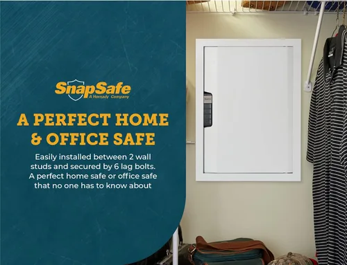 Vista 7 de SnapSafe Caja fuerte para armas de pared y dinero – La caja fuerte oculta proporciona seguridad para tus armas de fuego y objetos de valor, entrada