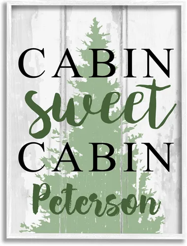 Vista 13 de Stupell Industries Sweet Cabin Family - Arte giclée enmarcado personalizado por Jessica Mundo