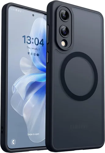 Vista 86 de CANSHN Funda diseñada para Samsung Galaxy A16-5G [protección completa de la cámara] [compatible con Magsafe] funda protectora trasera translúcida