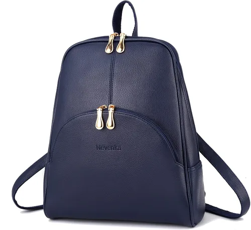 Vista 16 de Nevenka mochila informal estilo cartera de imitación cuero con cierre para mujer