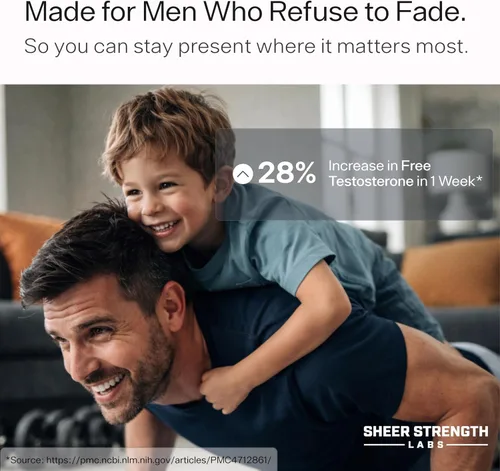 Vista 3 de Potenciador de testosterona para hombres - Sheer Alpha T-Booster - Dosis clínicamente respaldada, fórmula más fuerte - Hecho en Estados Unidos
