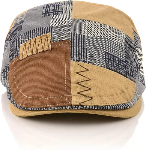 Vista 3 de M MOACC Boina para hombre, con hebilla de algodón, ajustable, gorra de periódico de Cabbie Gatsby