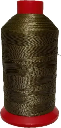 Vista 4 de UV Resistant Bonded Polyester Sewing Thread for Upholstery, Outdoor, Marine (Army tan, Tex 70)