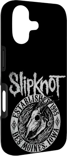 Vista 3 de Funda negra oficial de Slipknot Goat Flames para iPhone 17