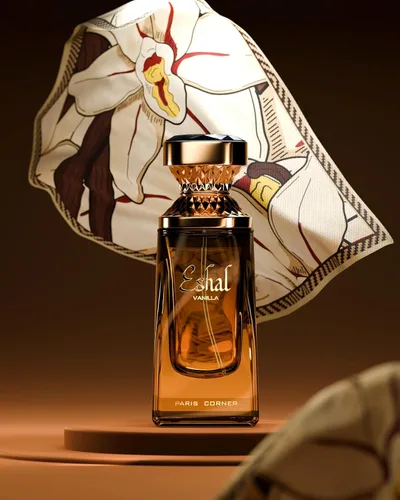 Vista 3 de Paris Corner Eshal Vanilla EDP 3.4 fl oz Perfume para mujer Fragancia dulce, cálida, sensual y duradera Disfruta de notas de azúcar