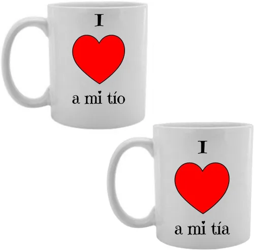 Vista 10 de Gifts by Lulee, LLC Taza En Espanol para Yo Amo a Mi TIO/Tia Taza En Español De Chocolate Café O Te (2 B/w)