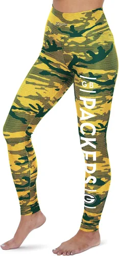 Vista 47 de Zubaz NFL Mallas para mujer de longitud completa de cintura alta básica 1.0