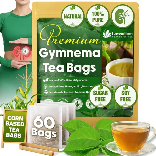 Vista 16 de Lavendium Bolsas de té de melón amargo, sin cafeína, 60