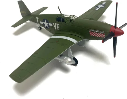Vista 6 de Modelo de avión fundido a troquel P-51 Mustang 1/72 de América del Norte