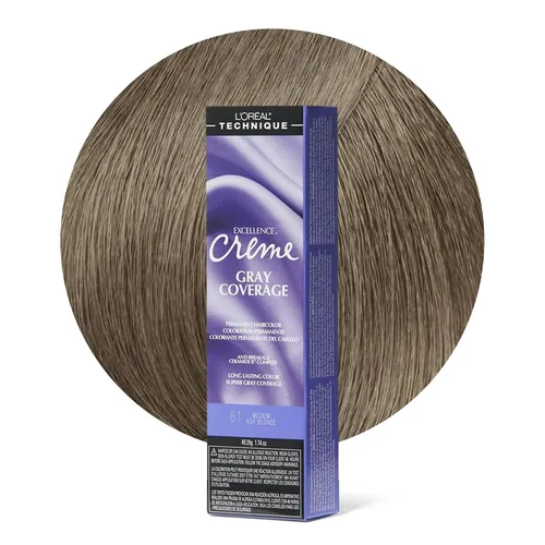 Vista 15 de L'Oréal Technique Excellence Crème Permanent Hair Color Long-Lasting Hair Dye Rich Formula with No-Drip Application Superb Gray Coverage For
