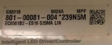 Vista 2 de ECOdrive 561/B 525MA LIN, ENERGY STAR y CA Title 24 rendimiento de puesta en marcha, EC0561B, 50W, 0-10V, 1 canal de control, corriente constante