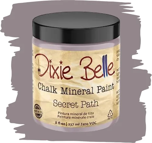 Vista 13 de Pintura para muebles con acabado de tiza Dixie Belle Paint Company - Amatista (4oz) - Pintura mineral de tiza chic púrpura profundo mate