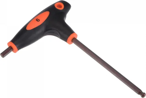 Vista 9 de uxcell Llave inglesa con mango en T de llave hexagonal de extremo de bola de 0.079 in, acero métrico S2