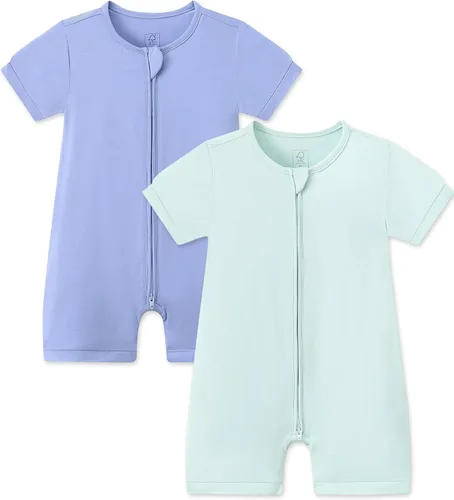 Vista 12 de JunNeng Viscose from Bamboo Baby Sleeper, Short Sleeve Romper Jumpsuit