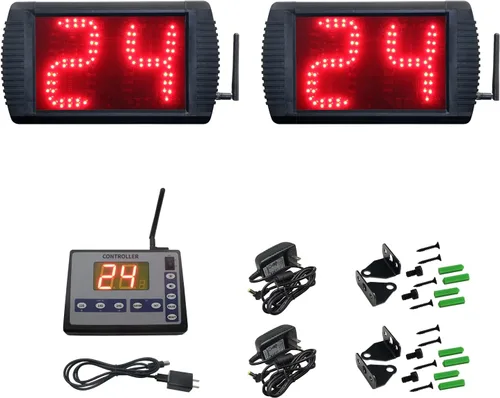 Vista 6 de Reloj de tiro con temporizador de baloncesto, temporizador de cuenta regresiva de 12/24/25/30/35/40/60 segundos, reloj de disparo portátil