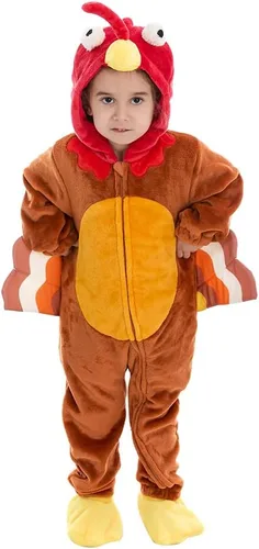Vista 3 de HSCTEK Disfraces de Acción de Gracias para recién nacidos, bebés y niños pequeños 90% Upgraded Flannel Fleece/ 10% Spandex, Versatile Design