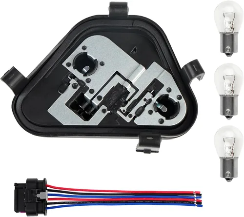 Vista 8 de Soporte de zócalo de panel de enchufe de placa de soporte de lámpara de luz trasera izquierda del lado del conductor con bombillas y arnés